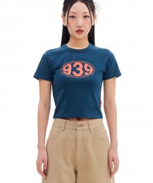 939 TYPE O CROP TOP (PEACOCK BLUE)