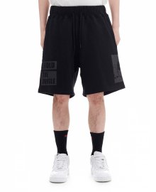 CONTROL THE JUNGLE SWEAT SHORTS (BLACK)