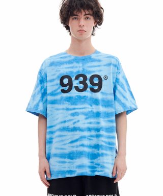 아카이브 볼드(ARCHIVE BOLD) 939 LOGO DYED T-SHIRTS (BLUE) 상품 이미지