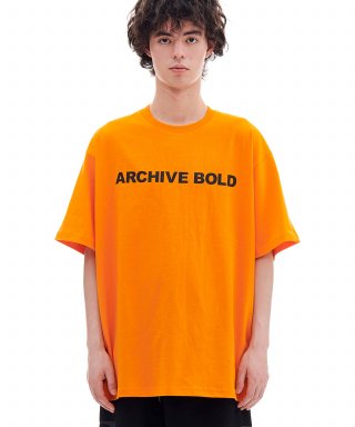 아카이브 볼드(ARCHIVE BOLD) BASIC LOGO T-SHIRTS (ORANGE) 상품 이미지