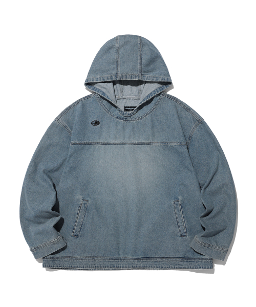 ジャケット [NICEGHOSTCLUB]DENIM PULL OVER JACKET_BLUE(NG2DSUD122A) 나이스고스트클럽(NICEGHOSTCLUB) DENIM PULL OVER JACKET_BLUE