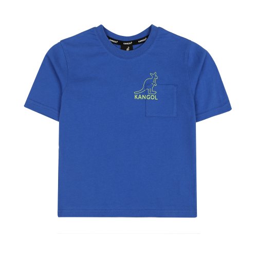 캉골키즈(KANGOL KIDS) 백 포인트 그래픽 티 0703 블루/AMBCRT07030BU - 24,500 | 무신사 스토어