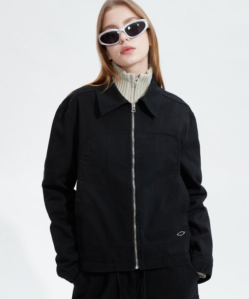 NOI861 SYMBOL TRUCKER JACKET (BLACK)