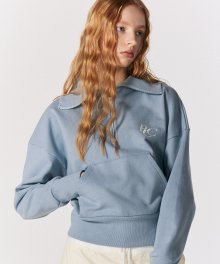 RCC Half Zipup Sweatshirt [SKY BLUE]