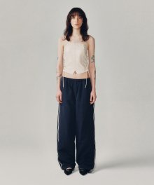 LOW RISE TRACK PANTS [NAVY]