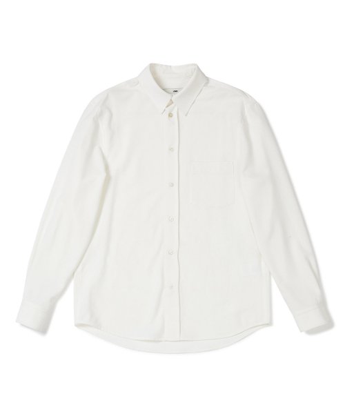 Subject Shirt Recycled Cotton Nep_Ivory