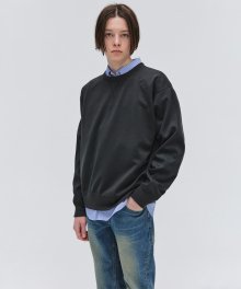 Half Raglan Sleeves Sweatshirt - Peacock