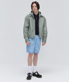 Hooded Collar MA-1 Jumper - Khaki