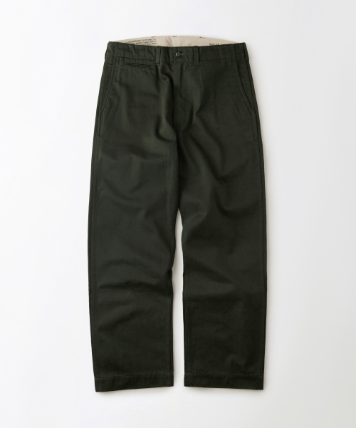 아웃스탠딩 OFFICER CHINO PANTS_OLIVE GREEN