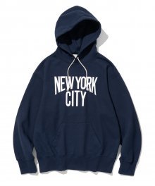 ny city hoodie washed navy