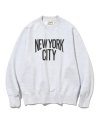 ny city sweatshirts washed 1% melange
