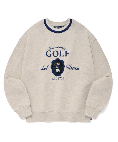 예일 골프(YALE GOLF) GOLF CLUB UNIVERSITY DAN CREWNECK OATMEAL - 64,800 | 무신사 스토어