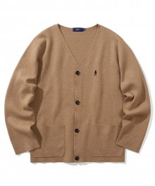 HERITAGE DAN MILANO LIP KNIT CARDIGAN BEIGE