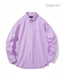 [ONEMILE WEAR] OXFORD SMALL ARCH BIG SHIRT PURPLE