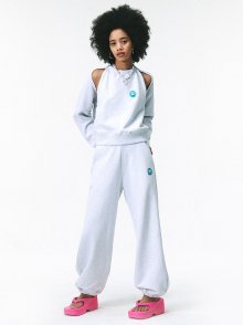 CALIE JOGGER PANTS WHITEMELANGE