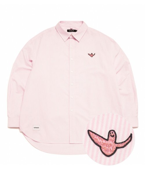 마크곤잘레스(MARK GONZALES) ANGEL WAPPEN STRIPE OXFORD SHIRT