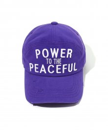 Power to The Peaceful Pannel Cap Purple