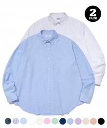 [ONEMILE WEAR] 2PACK OXFORD SMALL ARCH BIG SHIRT  + SHIRT