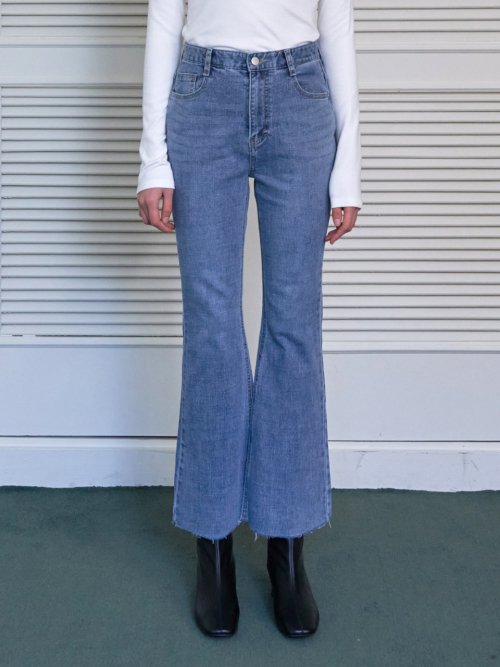 Lossy Washed Bootcut Denim Pants