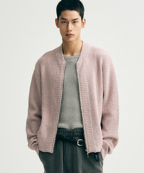 Кардиган на молнии из букле (Lavender)