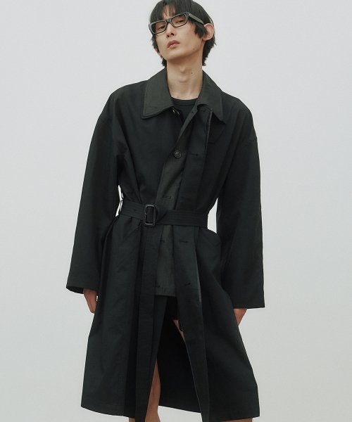 Пальто балмакаан с органзой (Black)