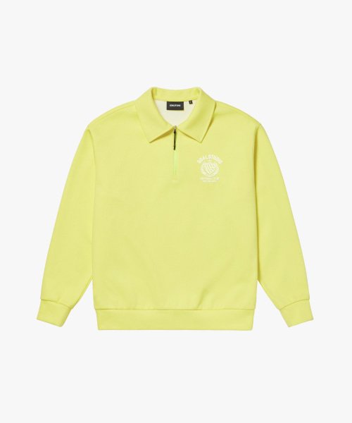 FC JERSEY COLLAR HALF ZIP-UP-LIME