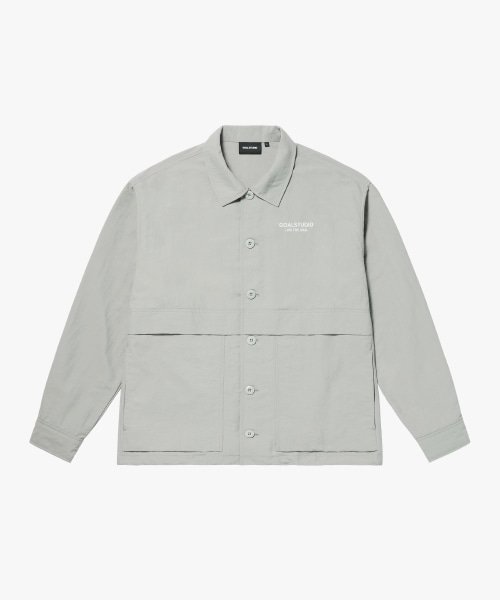 TASLAN LONG SLEEVE SHIRTS-LIGHT KHAKI
