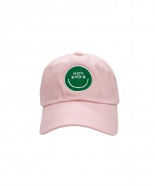 [판매종료] NEW SMILE BALL-CAP 몽버디 시그니처 뉴 스마일 볼캡 PINK