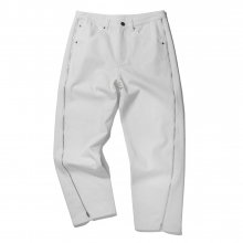 SIDE ZIPPER PANTS  WHITE