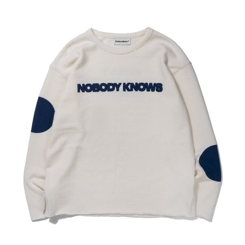 NOBODY KNOWS CREWNECK IVORY