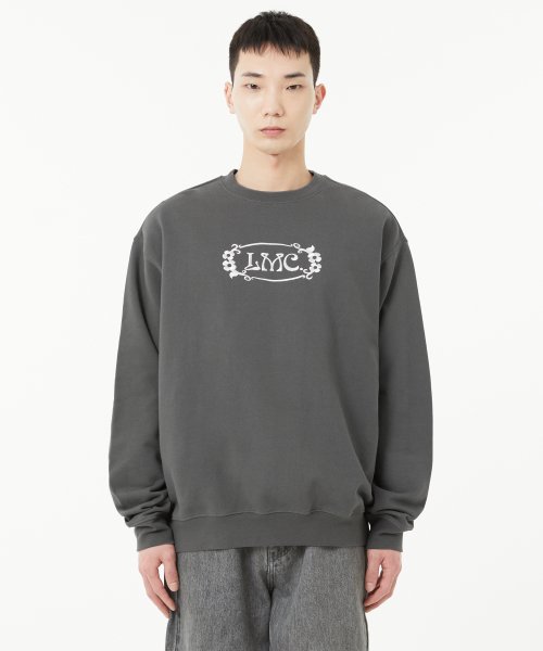 [ LMC ]★FLOWER OVAL SWEATSHIRT Flower University Sweatshirt – Cliquebait | A Merch Store By