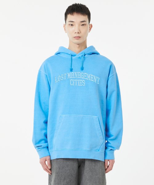 ★21-22FW新作★LMC★ARCH FN HOODIE 엘엠씨(LMC) OVERDYED ARCH FN HOODIE sky blue - 사이즈 & 후기