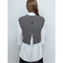 [EDITION8] Button Vest  Gray (35315UJQ13)