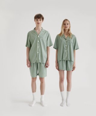 조스라운지(JOSLOUNGE) [모달] (couple) Peppermint Short Pajama Set