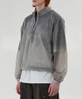 WASHED SEE THROUGH ANORAK (SILVER)