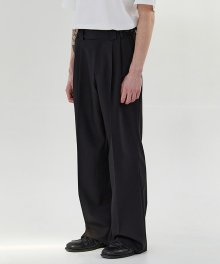 WIDE SILHOUETTE TROUSERS (BLACK)