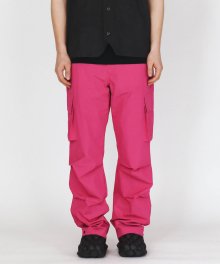 CARGO WIDE FLASH PANTS PINK