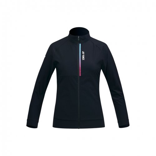 Женская спортивная куртка 231WU004F Black с градиентными полосами