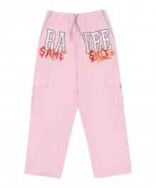 Line Cargo Track Pants Pink