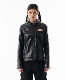 Low Rider Faux-Leather Jacket Black