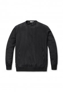 Wrinkled Nylon Metal Woven Sweatshirt_G4TAM23321BKX