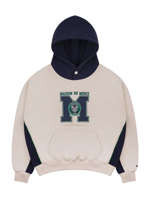 Худи унисекс Maison Symbol Rugby на кнопках cream (FCD1TS102M)