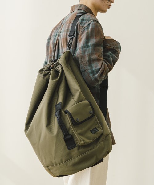 MUSINSA | THE EARTH CORDURA Ballistic String Sling Bag - OLIVE