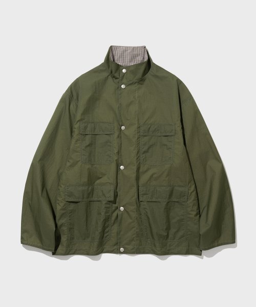 REVERSIBLE HIGH NECK Куртка (KHAKI)