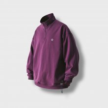 Carabiner Heavy Sweat Half Zip up - Purple