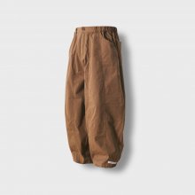 Panel Round Balloon Pants - Brown