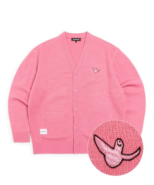 [MARK GONZALES] ★ANGEL WAPPEN OG V-NECK KNIT CARDIGAN MARK GONZALES] ☆ANGEL WAPPEN OG V-NECK KNIT CARDIGAN (MARK