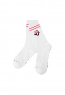 (Women) Jacquard Logo Stripe Socks_G6LAX23071PIX