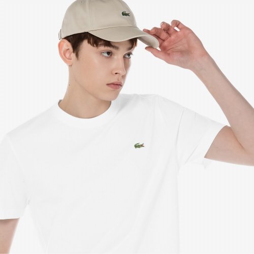 라코스테(Lacoste) 남성 베이직 크루넥 티셔츠 [화이트] - 69,300 | 무신사 스토어