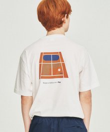 Tennis 코트 반팔 티셔츠(FE2RSF5108XBRN)